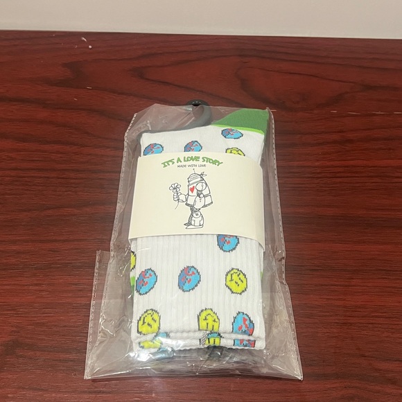 JJ Grant, Crew Socks, Smiley Face - Picture 3 of 7